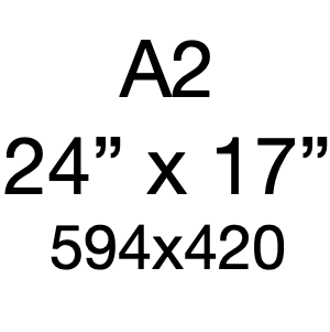 A2 ~ 24" x 17"